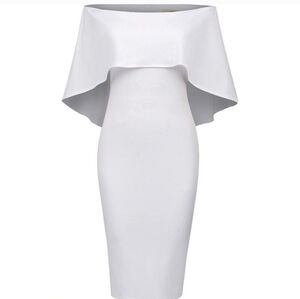 Grace Karin Elegant White Fabric